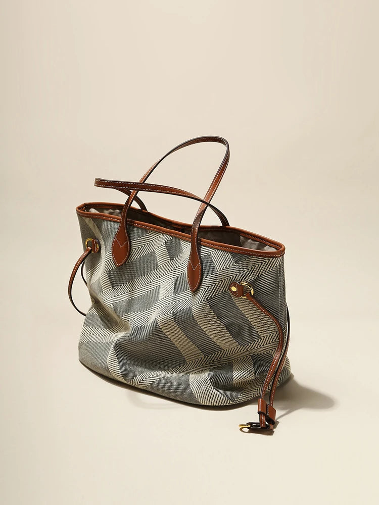 Elegant Canvas Tote Bag | Large & Durable Shopper Handbag