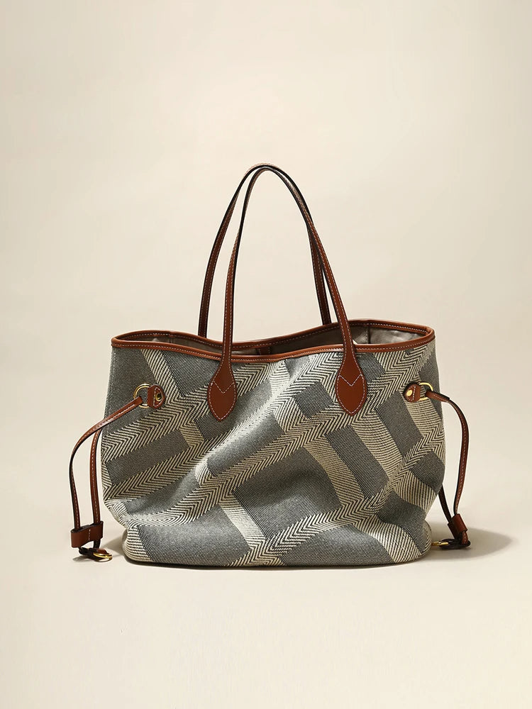Elegant Canvas Tote Bag | Large & Durable Shopper Handbag