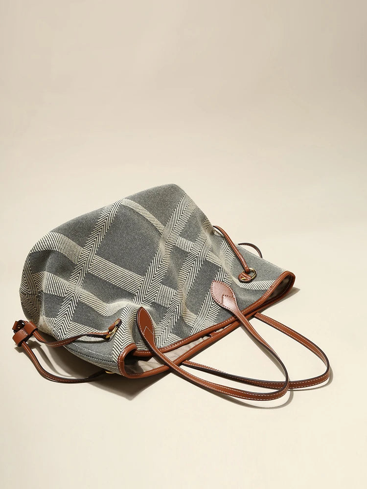 Elegant Canvas Tote Bag | Large & Durable Shopper Handbag