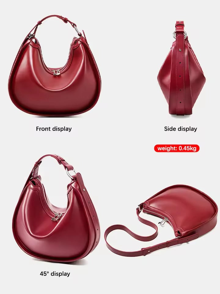 Genuine Leather Crossbody Bag – Elegant & Functional
