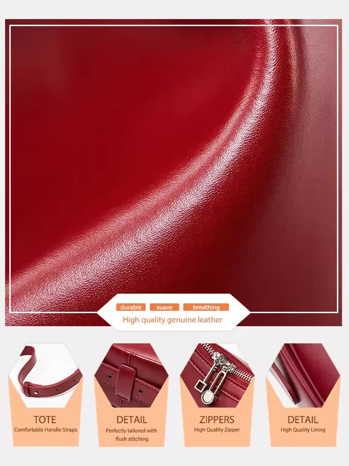 Genuine Leather Crossbody Bag – Elegant & Functional