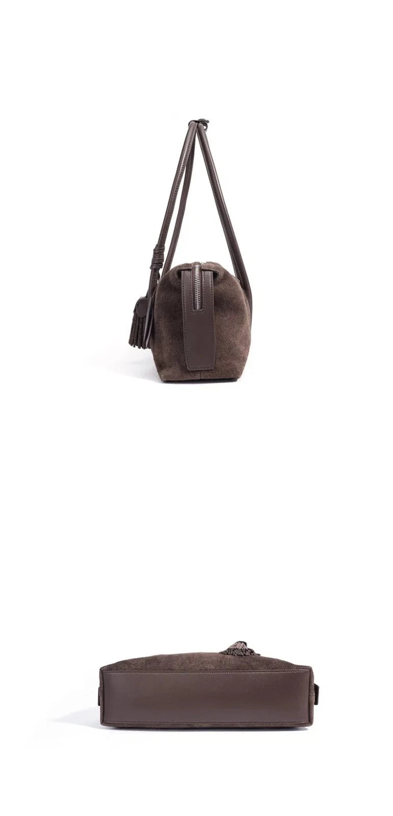 Luxury Suede Leather Crossbody Shoulder Bag