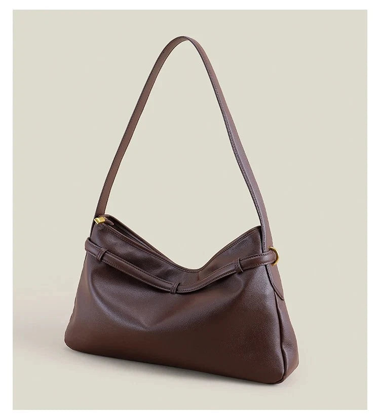 Genuine Cow Leather Tote Bag – Winter Suede Shoulder Bag Large Capacity Handbag