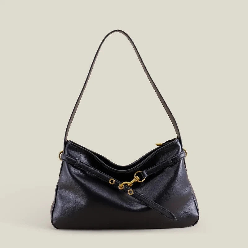 Genuine Cow Leather Tote Bag – Winter Suede Shoulder Bag Large Capacity Handbag