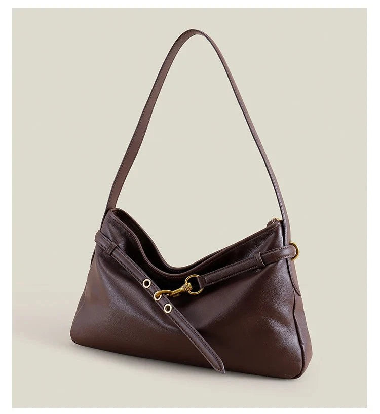 Genuine Cow Leather Tote Bag – Winter Suede Shoulder Bag Large Capacity Handbag