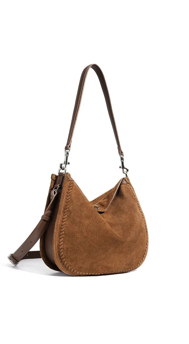 Women's Genuine Suede Leather Shoulder Bag