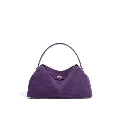 Luxury Suede Cowhide Leather Shoulder Bag