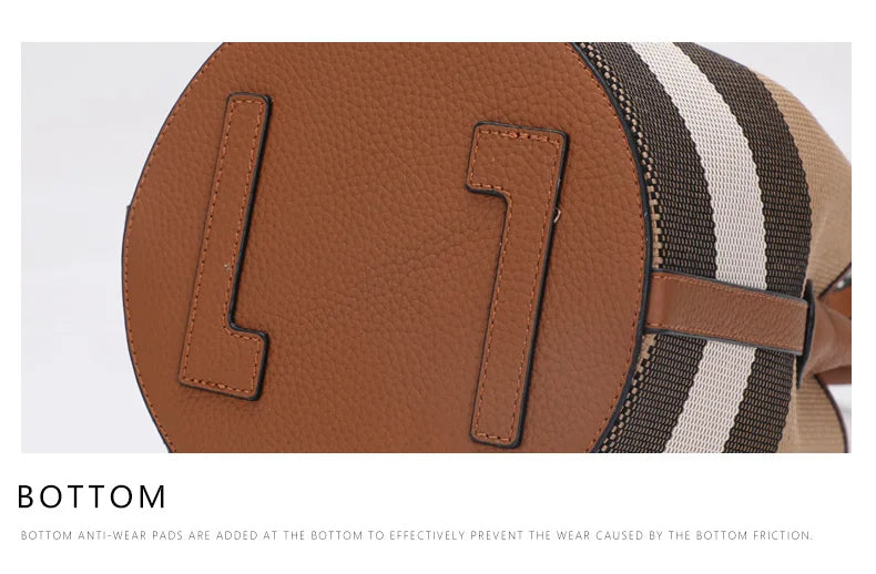 Essence NY Checkered Bucket Handbag