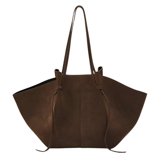 Luxury Vegan Suede Sector Tote Bag – Shoulder Handbag