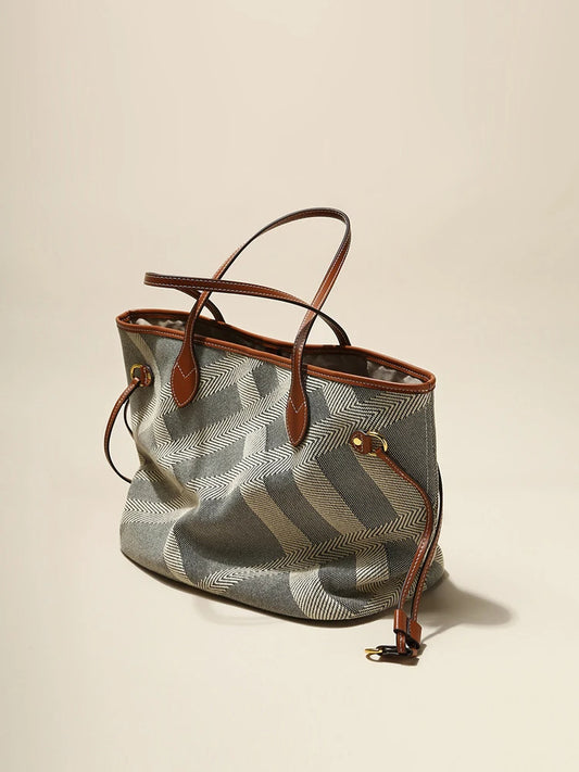 Elegant Canvas Tote Bag | Large & Durable Shopper Handbag