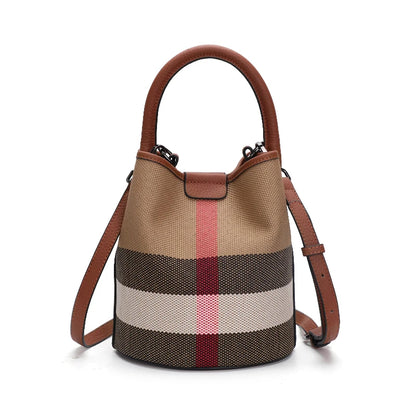 Essence NY Checkered Bucket Handbag