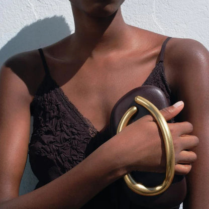 Gold Closure Box Clutch | Elegant Evening & Wedding Purse