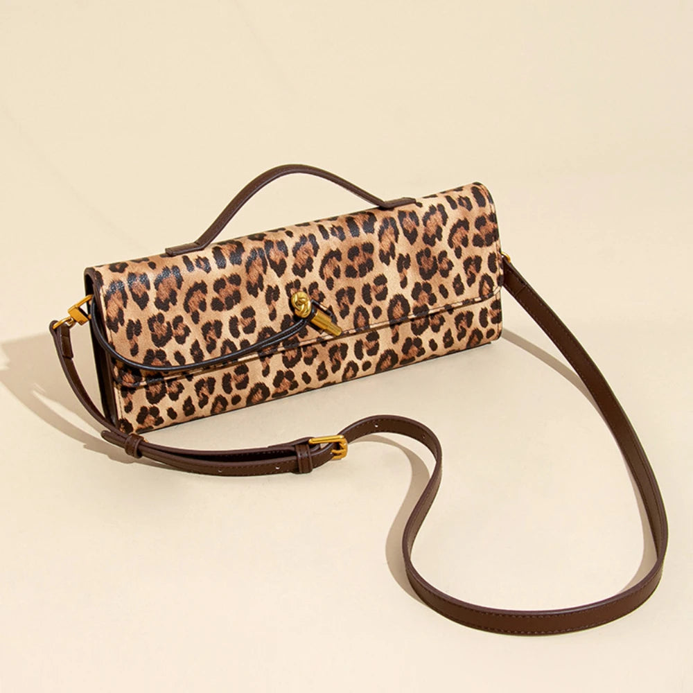 Leopard Print Handbag | Stylish Banquet & Crossbody Bag
