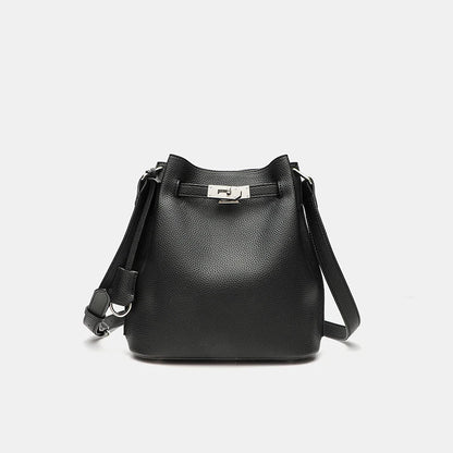 Vegan Leather Bucket Bag – 2025 Casual Crossbody & Shoulder Purse for Women