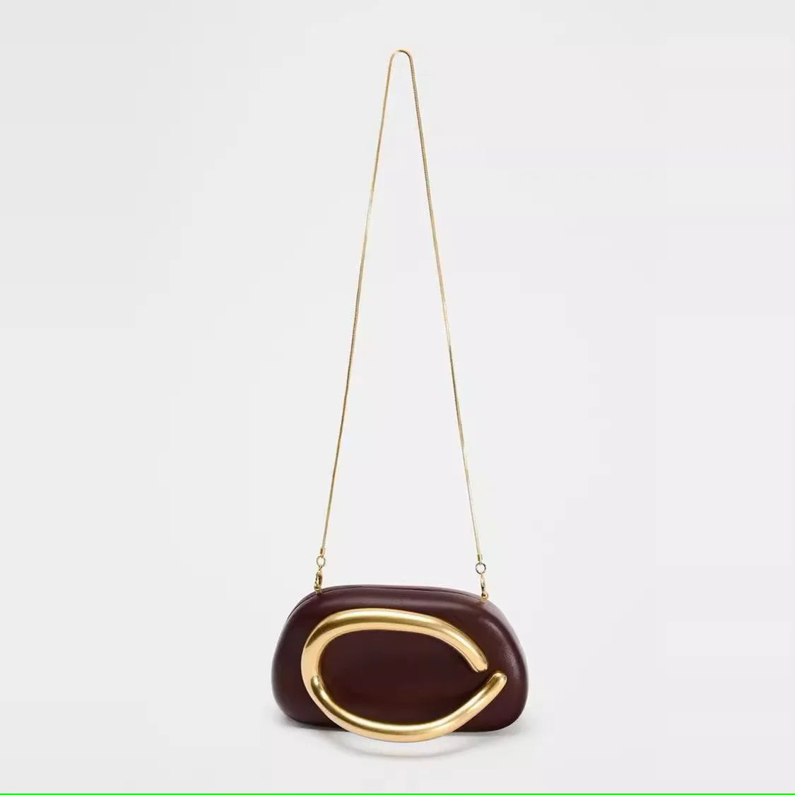 Gold Closure Box Clutch | Elegant Evening & Wedding Purse