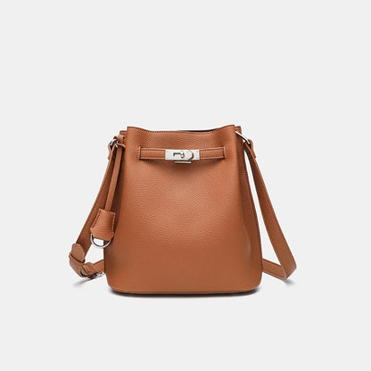 Vegan Leather Bucket Bag – 2025 Casual Crossbody & Shoulder Purse for Women