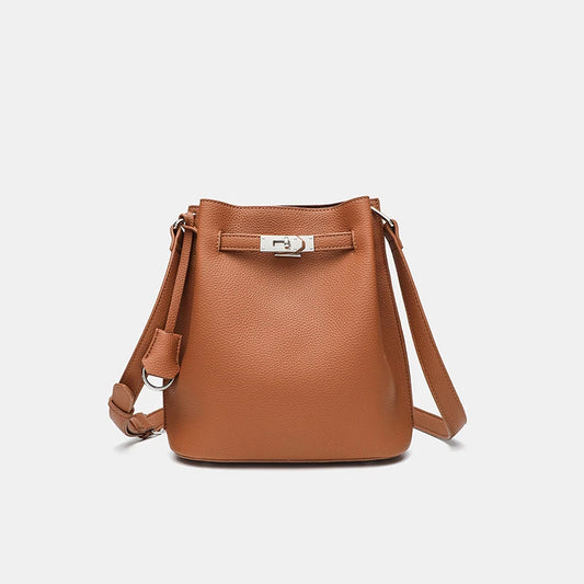Vegan Leather Bucket Bag – 2025 Casual Crossbody & Shoulder Purse for Women