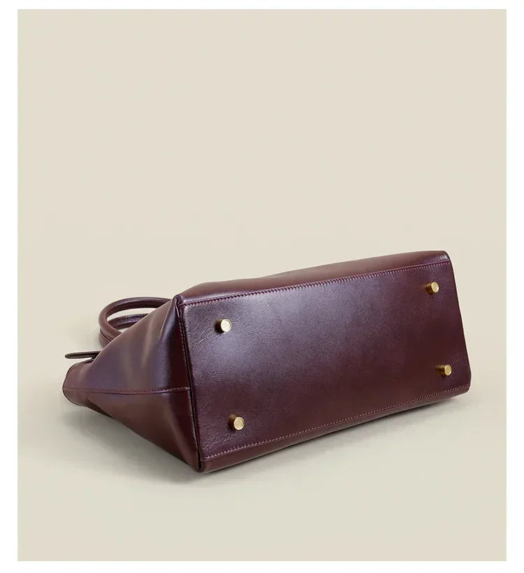 Vintage Satchel Tote - Winter Shoulder Bag | Essence New York
