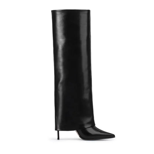Women's Knee-High Leather Boots – Sexy & Elegant Heels

