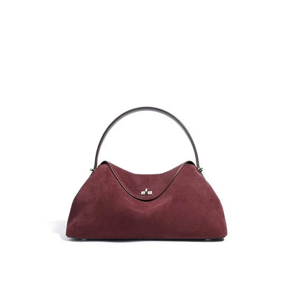 Luxury Suede Cowhide Leather Shoulder Bag