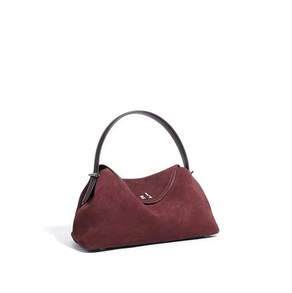 Luxury Suede Cowhide Leather Shoulder Bag
