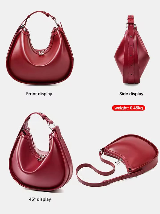 Genuine Leather Crossbody Bag – Elegant & Functional