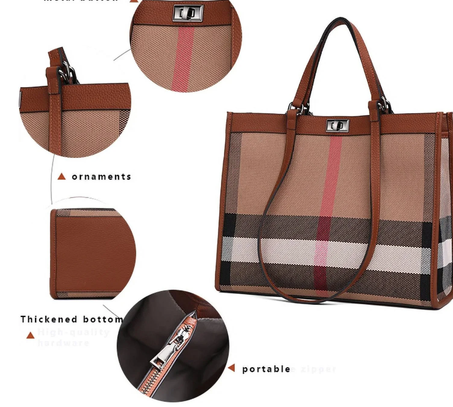 Essence New York Leather Tote Bag 