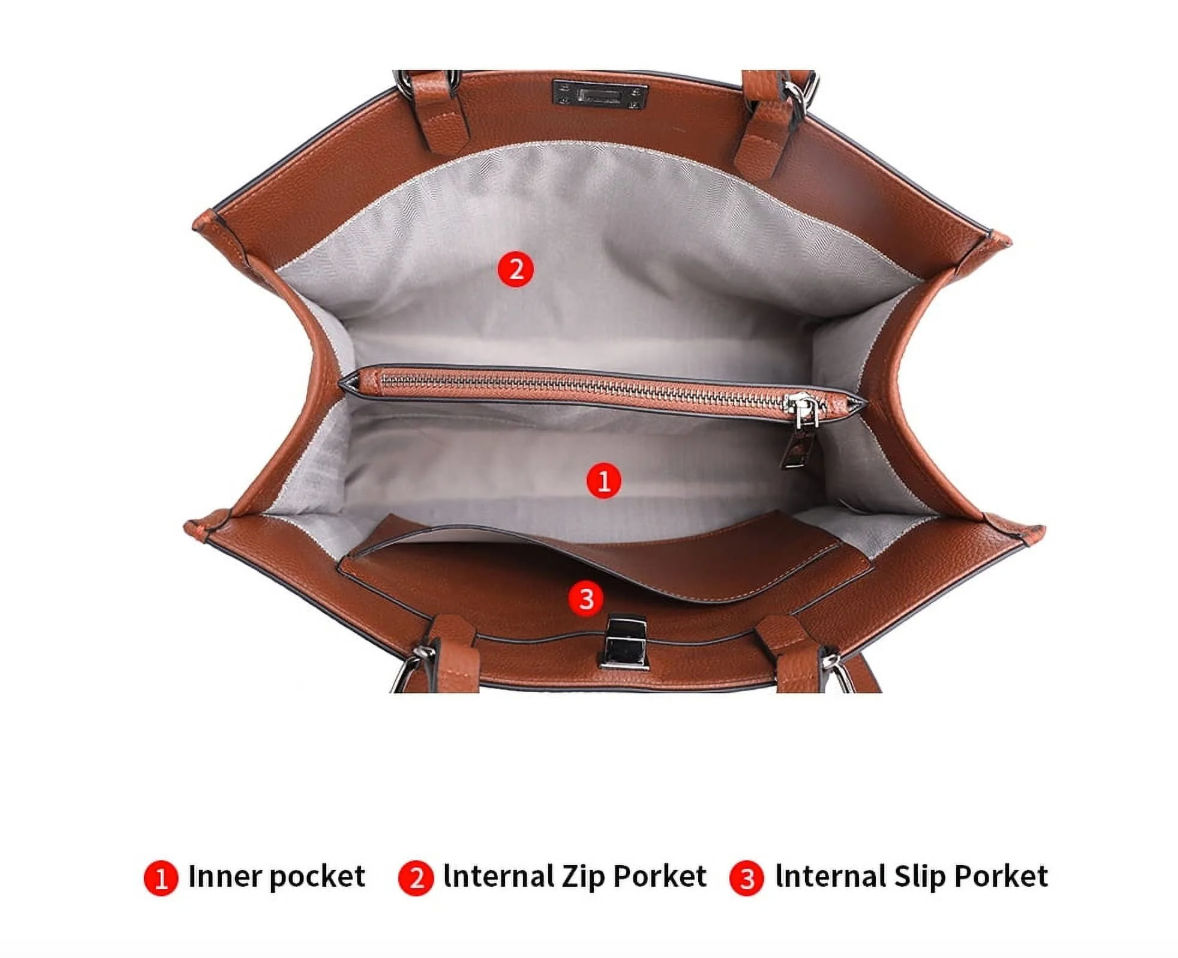 Essence New York Leather Tote Bag 