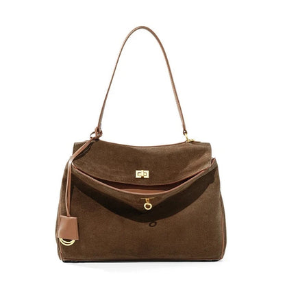 Autumn Winter Women’s Genuine Suede Leather Tote Bag
