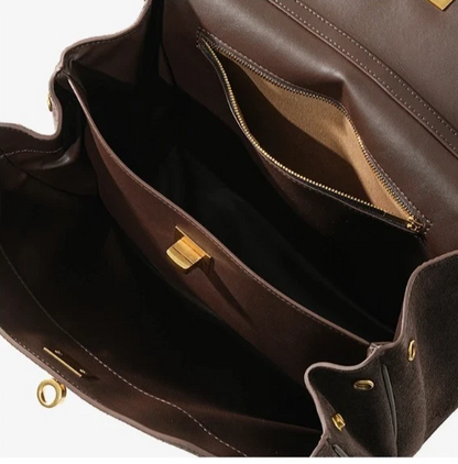 Autumn Winter Women’s Genuine Suede Leather Tote Bag