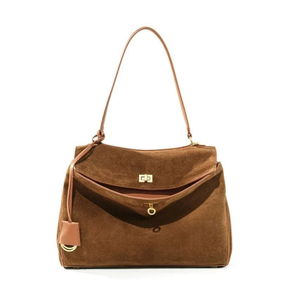 Autumn Winter Women’s Genuine Suede Leather Tote Bag