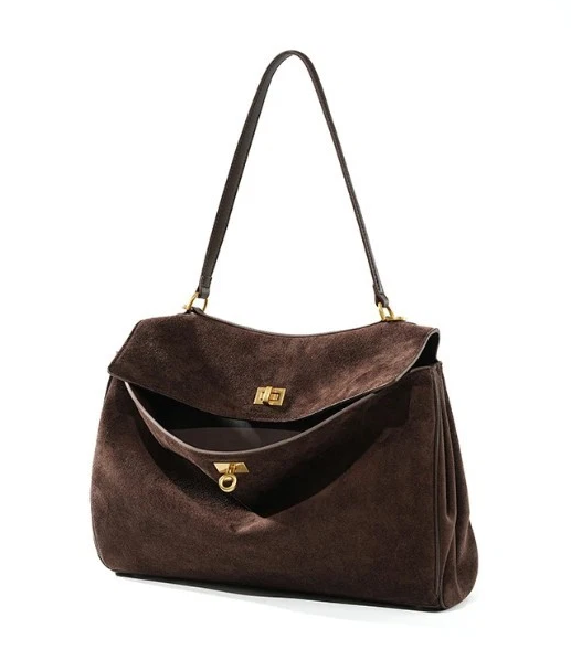 Autumn Winter Women’s Genuine Suede Leather Tote Bag