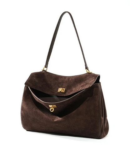 Autumn Winter Women’s Genuine Suede Leather Tote Bag