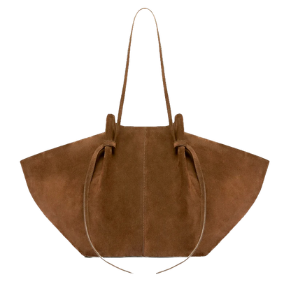 Large Suede Tote Bag | Luxury Designer Handbag for Women