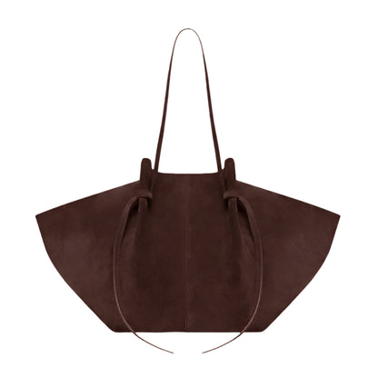 Large Suede Tote Bag | Luxury Designer Handbag for Women