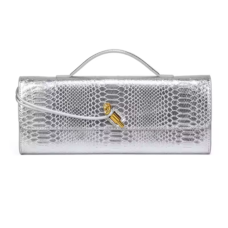 Long Purse Pu Crocodile Pattern Crossbody Shoulder Bags