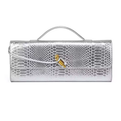 Long Purse Pu Crocodile Pattern Crossbody Shoulder Bags