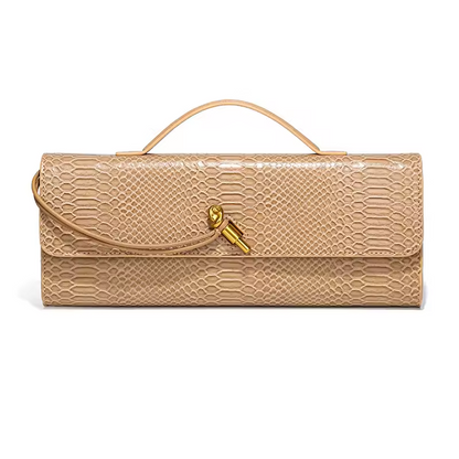 Long Purse Pu Crocodile Pattern Crossbody Shoulder Bags