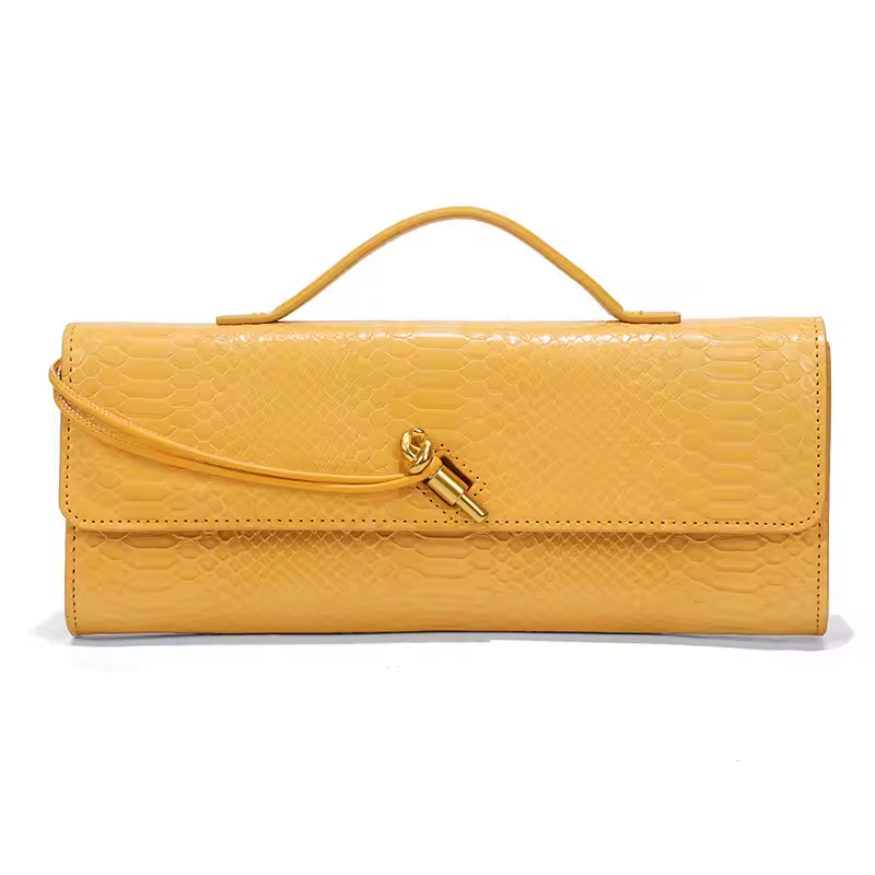 Long Purse Pu Crocodile Pattern Crossbody Shoulder Bags