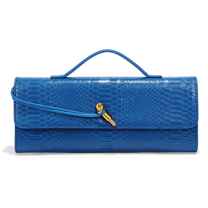 Long Purse Pu Crocodile Pattern Crossbody Shoulder Bags