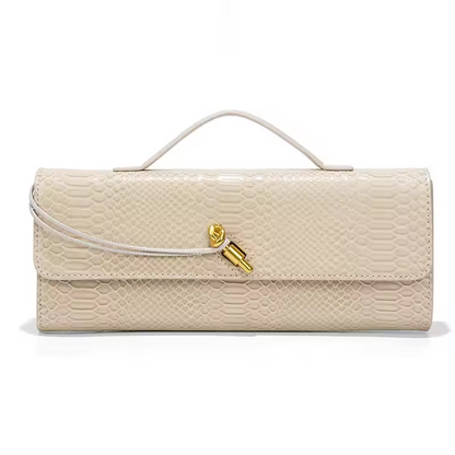 Long Purse Pu Crocodile Pattern Crossbody Shoulder Bags