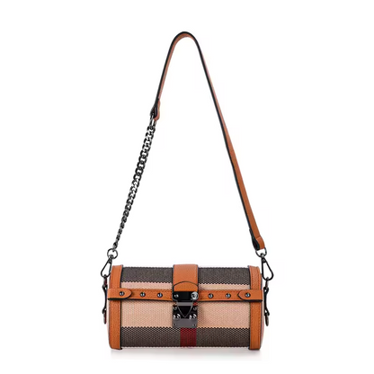 Retro Chic Tote & Shoulder Bag – Elegant & Spacious