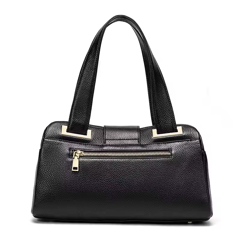 Classic Leopard Cowhide Crossbody Boston Bag – Chic & Stylish