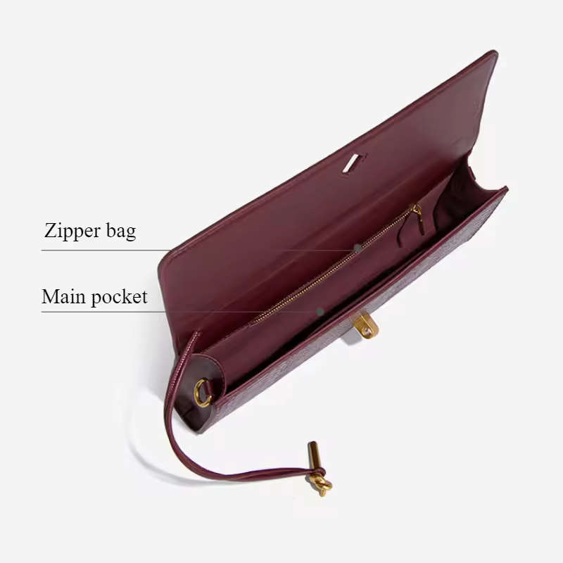 Chic Crocodile Pattern Crossbody Bag – Elegant & Stylish