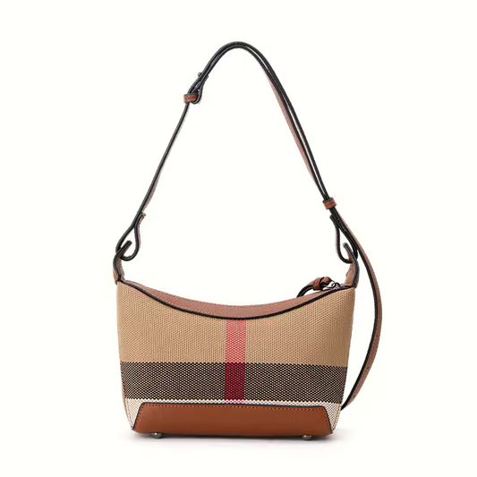 Canvas & Cowhide Crossbody Bag – Stylish & Versatile