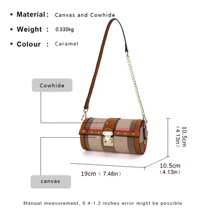 Retro Chic Tote & Shoulder Bag – Elegant & Spacious