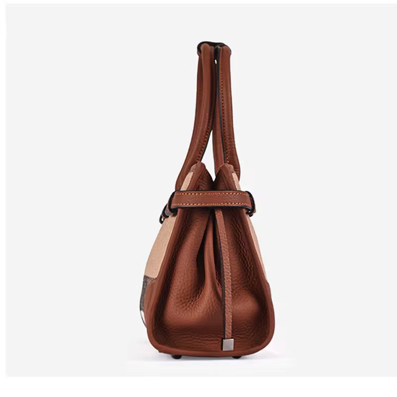 Checkered Canvas Crossbody Bag – Stylish & Practical