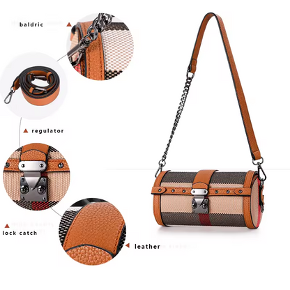Retro Chic Tote & Shoulder Bag – Elegant & Spacious