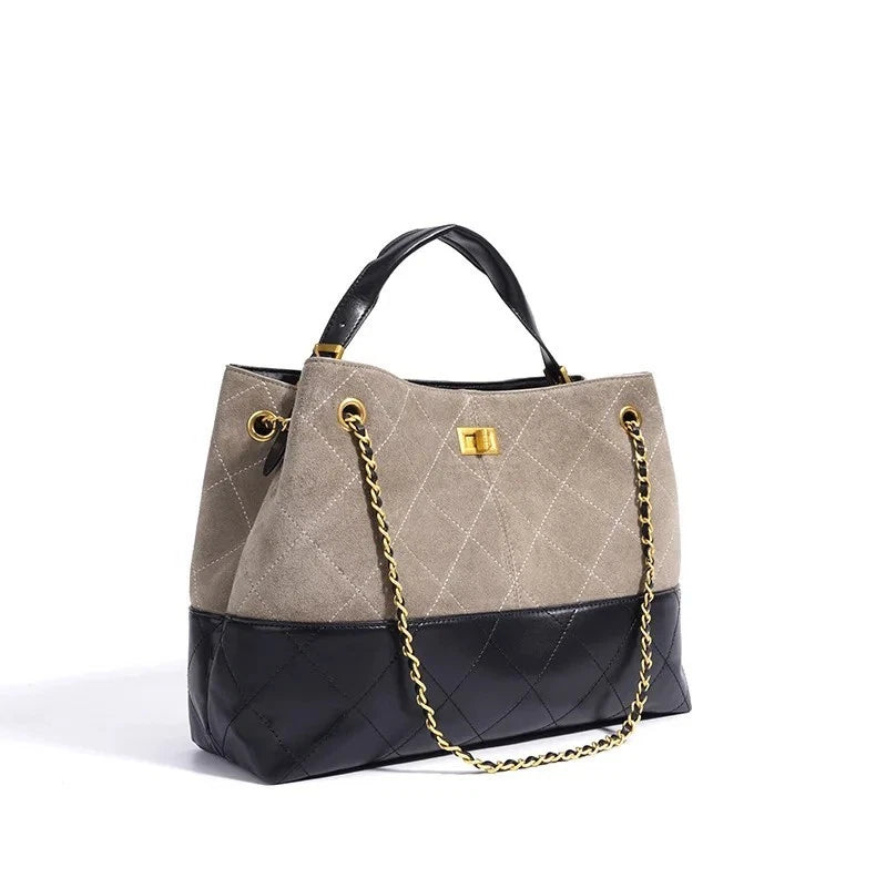 Genuine Suede Leather Shoulder Bag