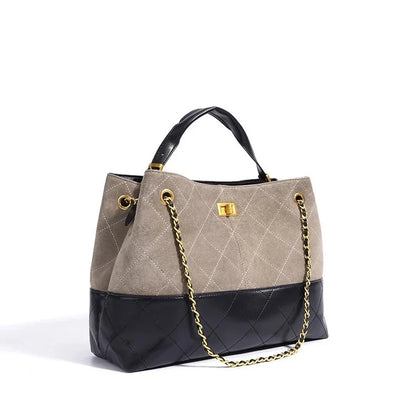 Genuine Suede Leather Shoulder Bag